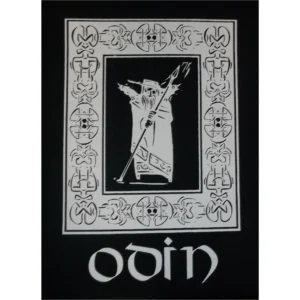 Odin Block Norse Viking T-Shirt White Ink