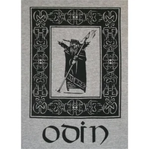 Odin Block Norse Viking T-Shirt Black Ink