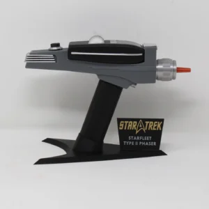 Star Trek Original Series Phaser Type I and Type II Combo Complete with Display Stand
