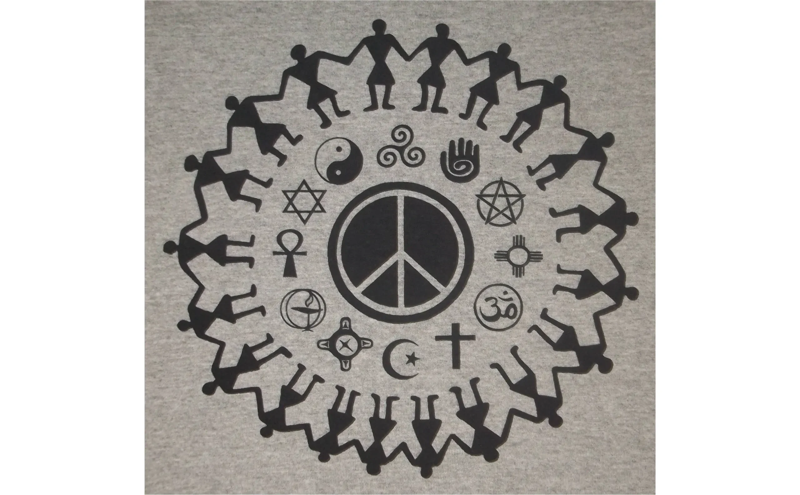 Coexist Religious Tolerance Peace T-Shirt BL