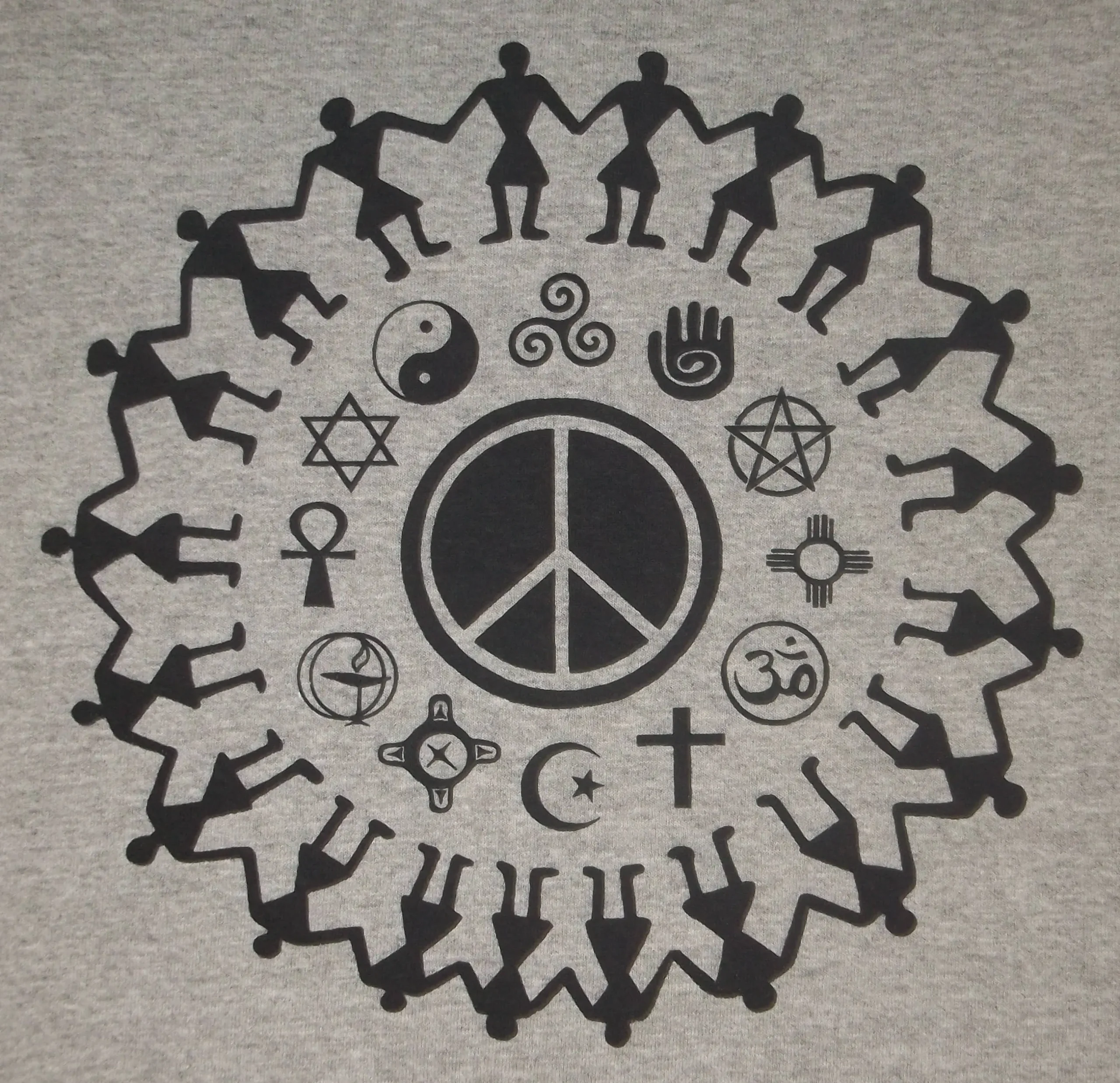 Coexist Religious Tolerance Peace T-Shirt BL - Image 3