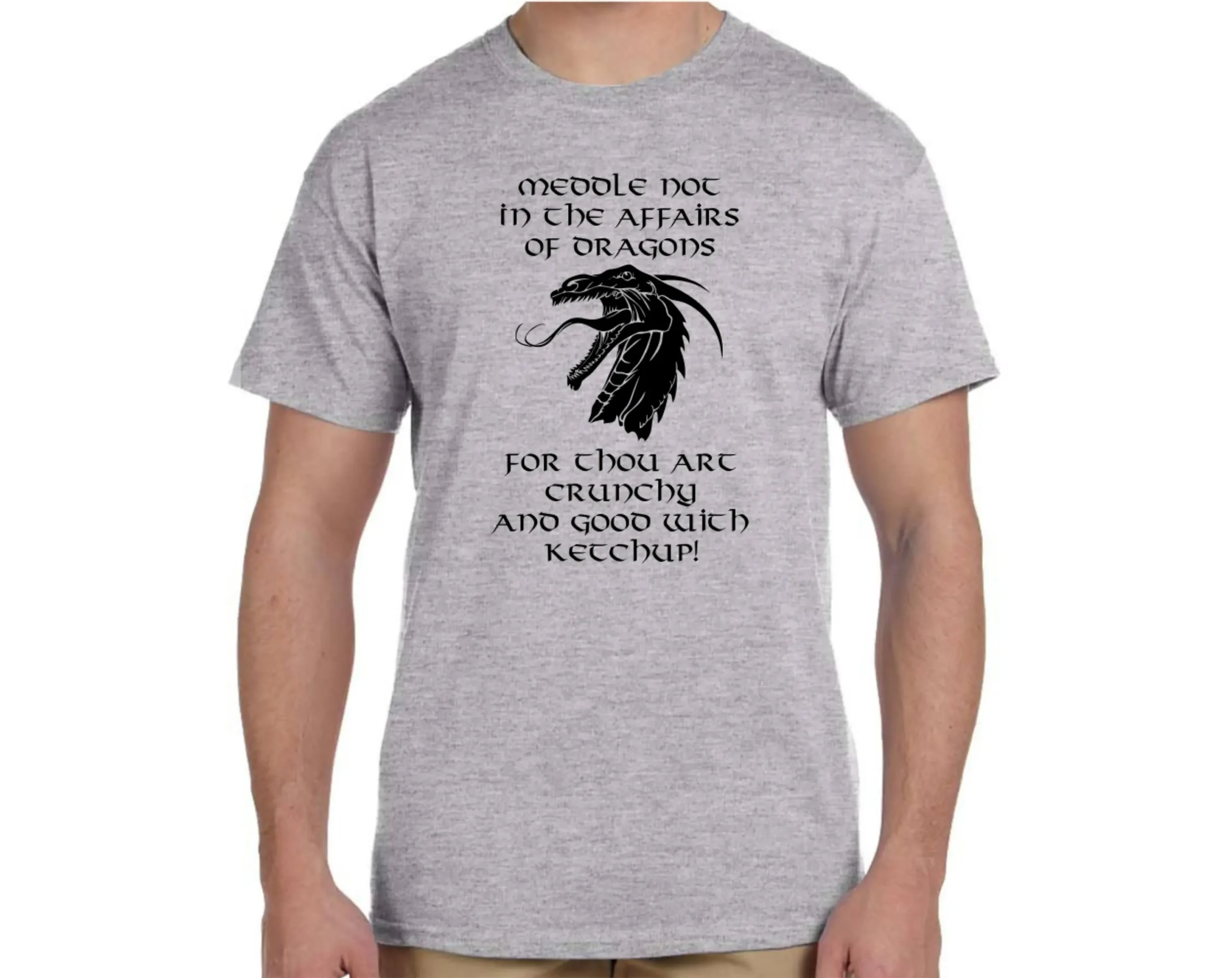 Celtic Dragon Affairs T-Shirt Black Ink - Image 3