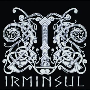 Norse Pride Irminsul Viking Rune T-Shirt White Ink