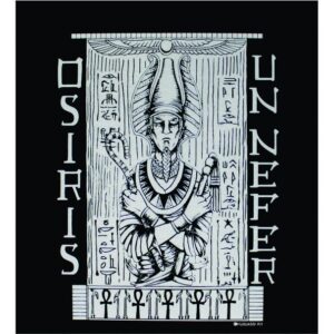 Osiris Egyptian God of the Afterlife T-Shirt White Ink