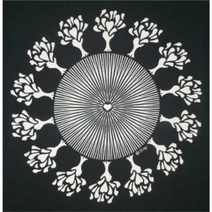 Love Pulse Mother Nature Earth Heart Tree T-Shirt White Ink