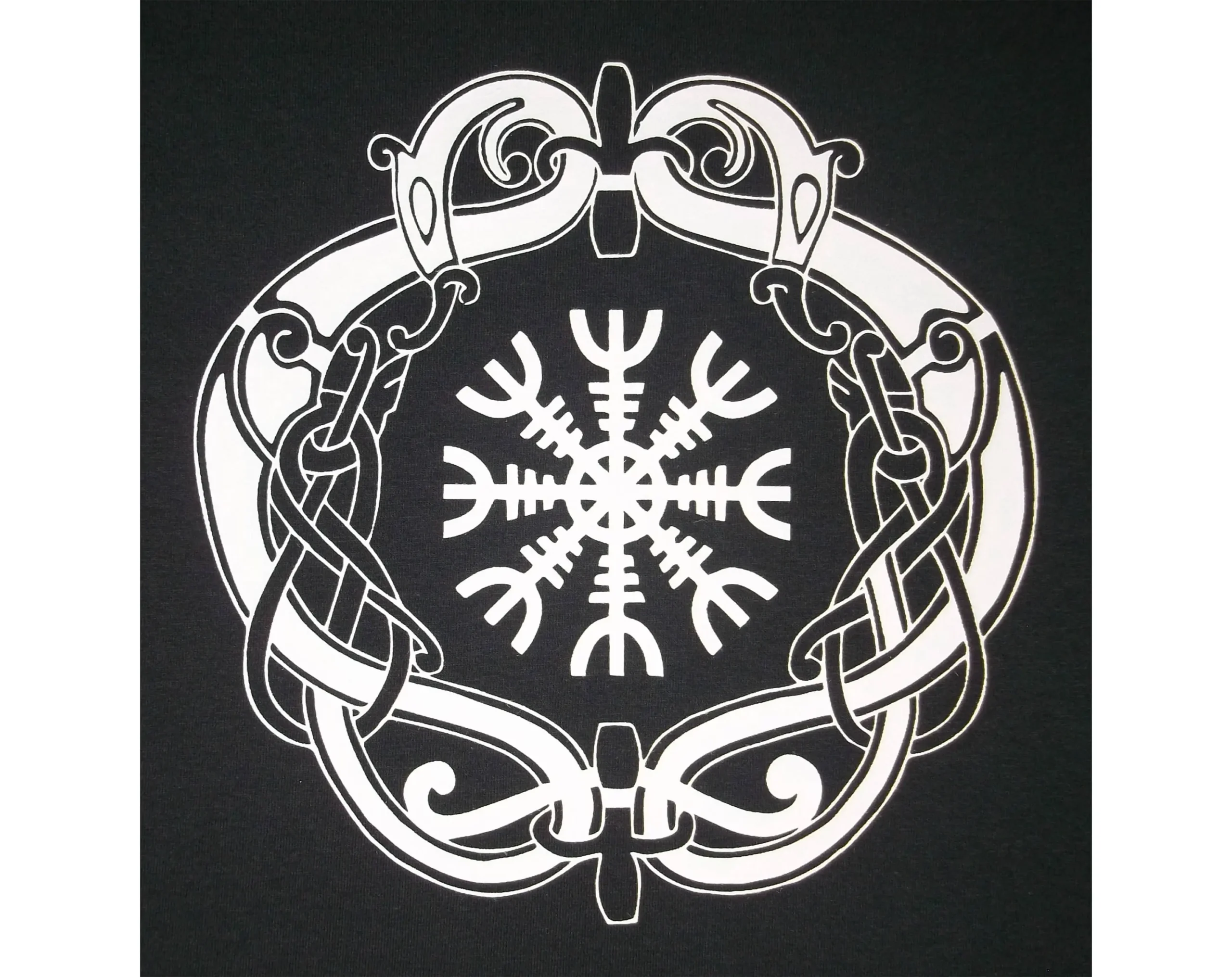 Aegishjalmar Aegishjalmur Knot Helm of Awe Norse Viking Rune T-Shirt WH