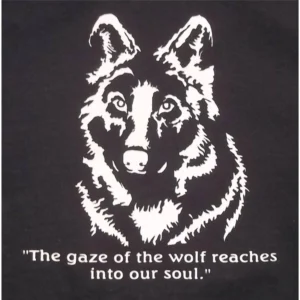 Gaze Into The Eyes Of A Wolf Soul T-Shirt WH