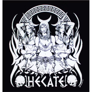 Hecate Hekate Greek Goddess T-Shirt White Ink