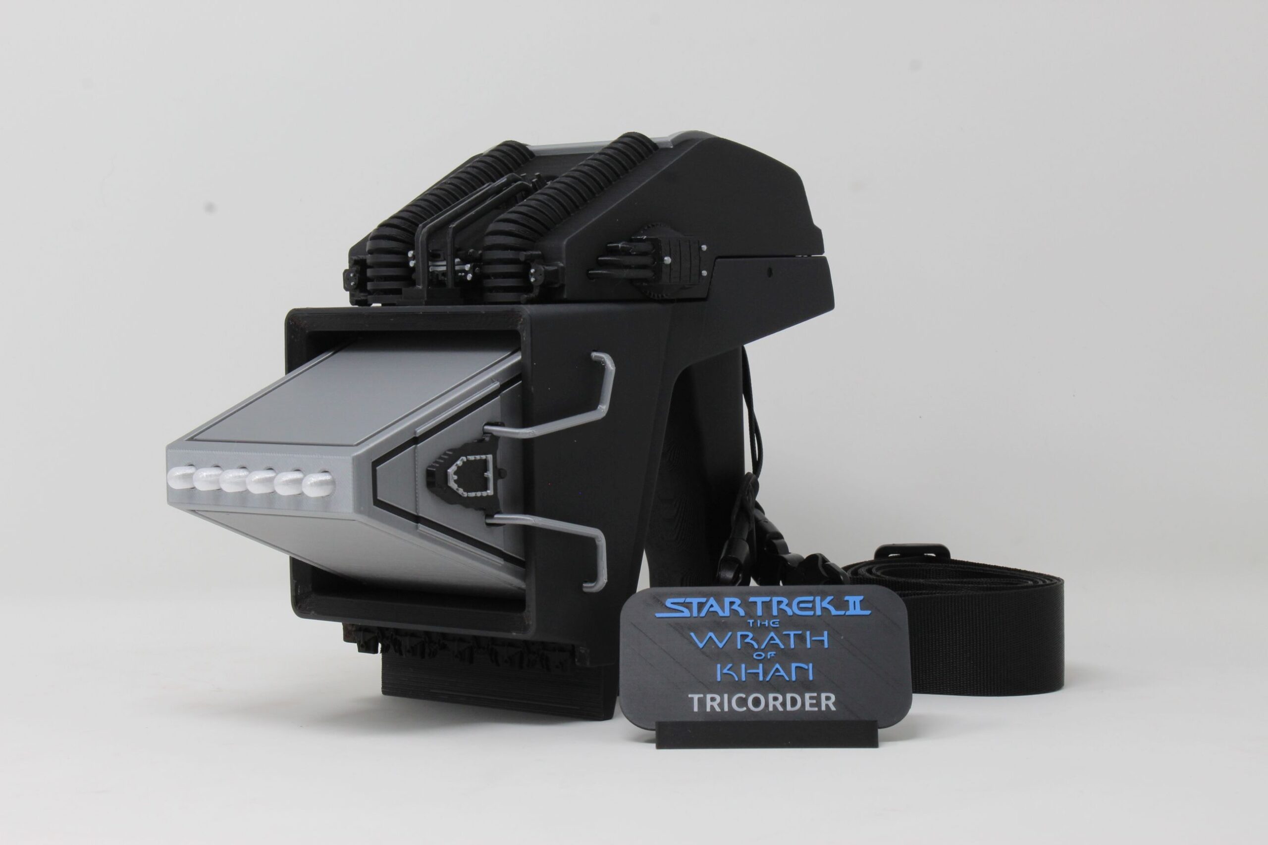 Star Trek II The Wrath of Khan Tricorder, 3D Printed Prop Replica Cosplay Fan Art TWOK