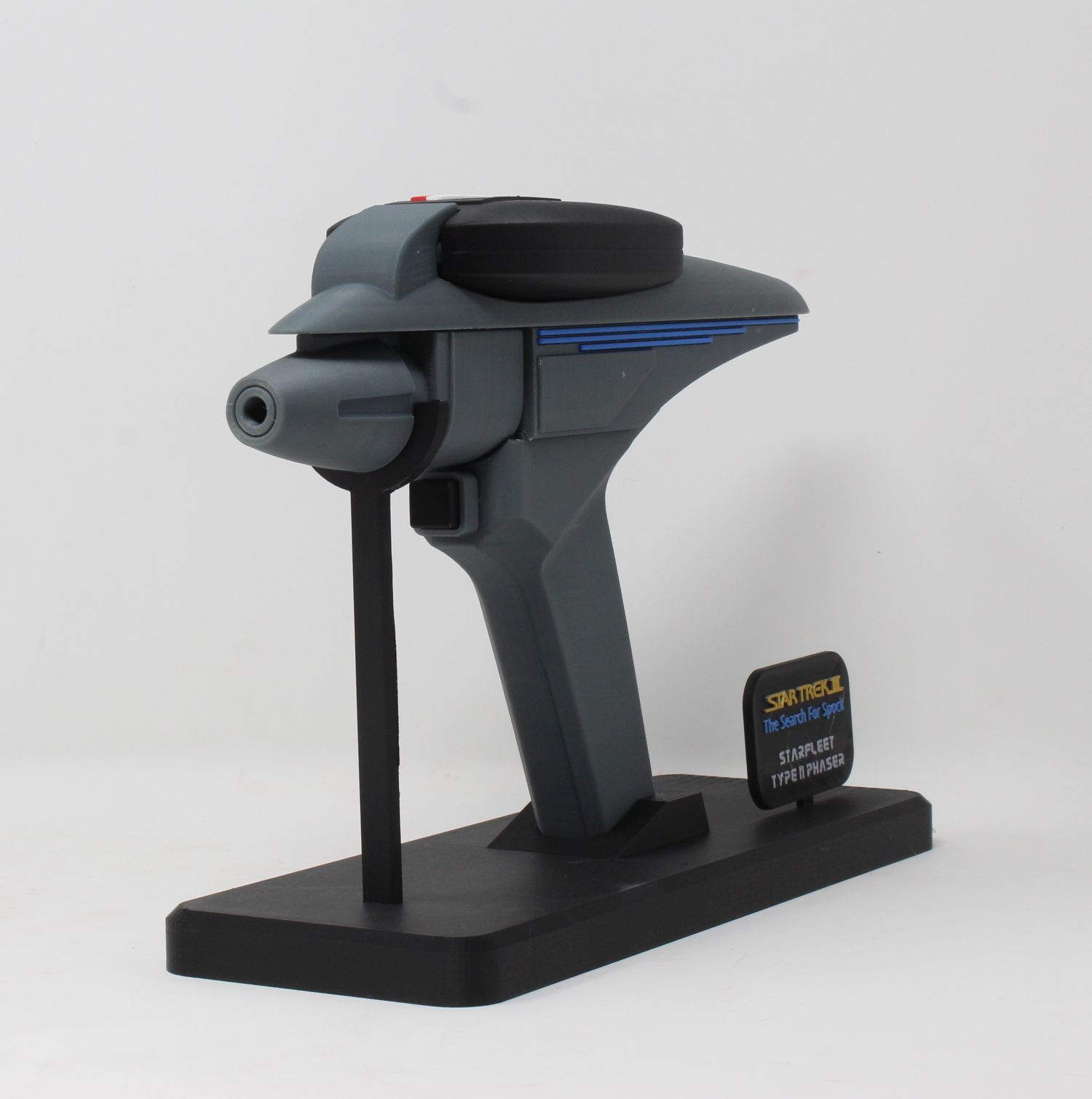 Star Trek III The Search for Spock Type 2 Phaser Replica Prop Cosplay Fan Art - Image 2