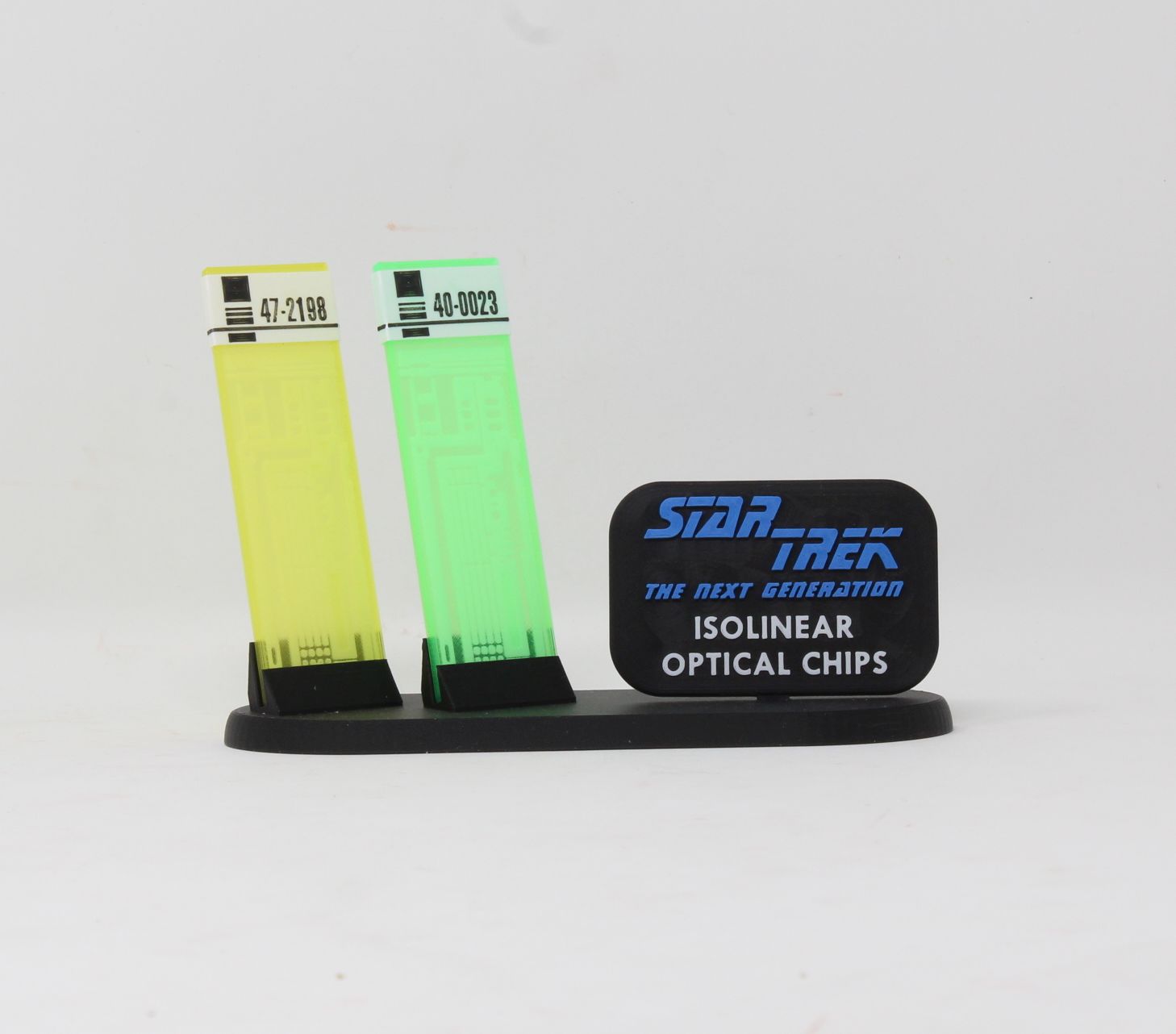 Star Trek The Next Generation Isolinear Chips with Stand Replica Prop Cosplay Fan Art TNG