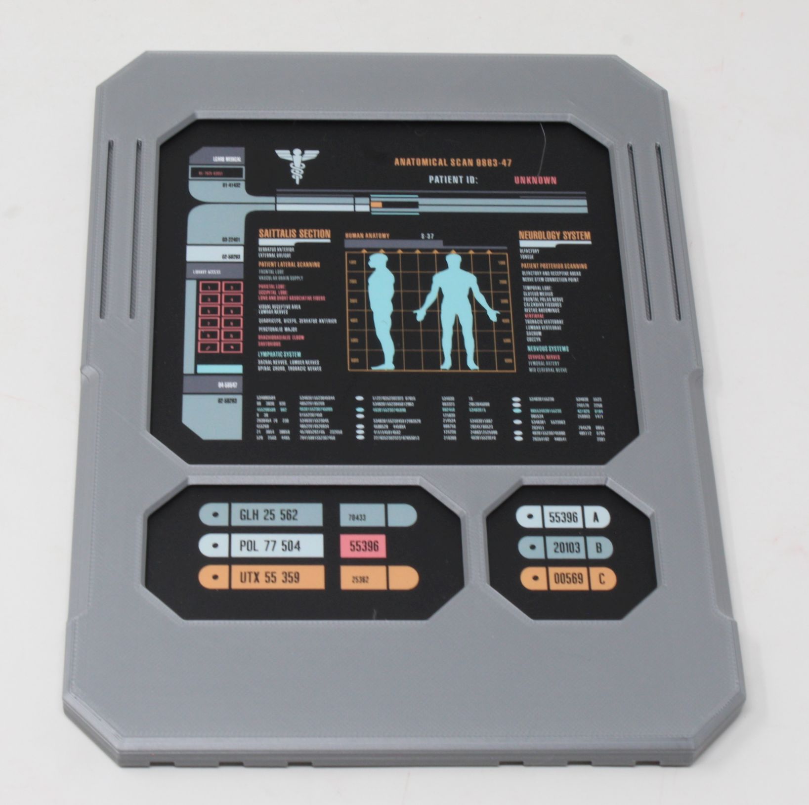 Star Trek Picard Season 3 Personal Access Display Device (PADD) Anatomical Scan Cosplay Fan Art Replica Prop - Image 2