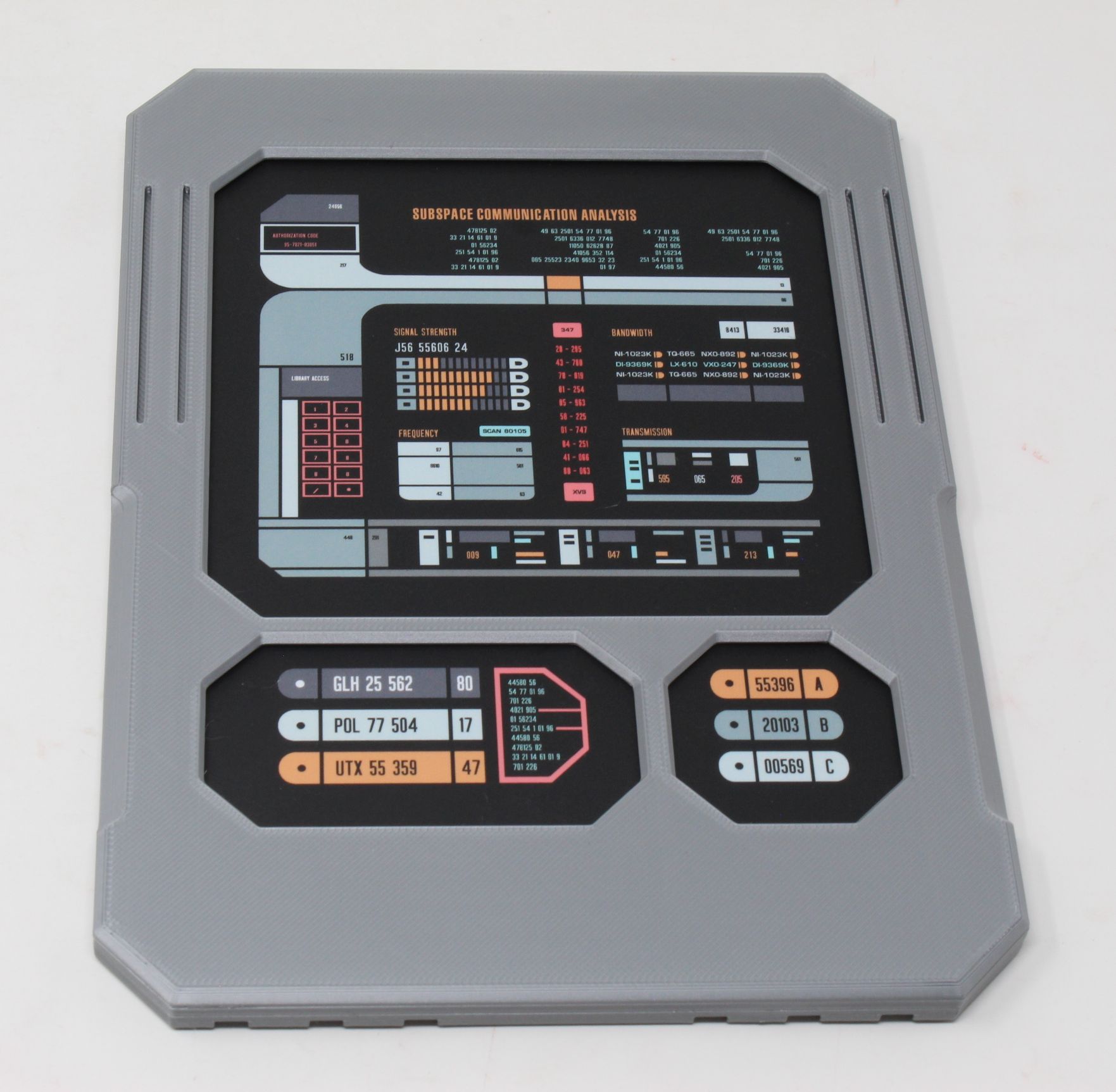 Star Trek Picard Season 3 Personal Access Display Device (PADD) Subspace Communication Analysis Cosplay Fan Art Replica Prop - Image 2