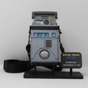 Star Trek Generations Tricorder with Stand, 3D Printed Prop Replica Cosplay Fan Art