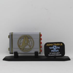 Star Trek The Wrath of Khan Replica Starfleet Field Jacket Transponder with stand Prop Cosplay Fan Art TWOK