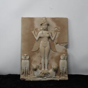 12" Burney Relief Sculpture 3D Printed Large Replica of Lilith or Ishtar Large